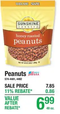 Menards Peanuts offer