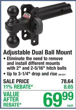 Menards Adjustable Dual Ball Mount offer