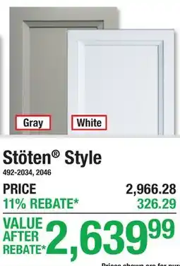 Menards Stöten Style Kitchen Cabinet offer
