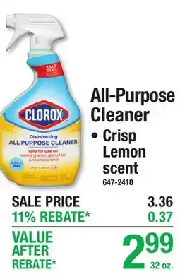 Menards All-Purpose Cleaner offer
