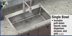 Menards Single Bowl STAINLESS STEEL KITCHEN SINK KITS offer