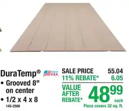 Menards DuraTemp PLYWOOD PANELS offer