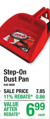 Menards Step-On Dust Pan offer