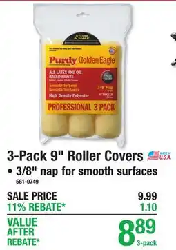 Menards 3-Pack 9 Roller Covers offer
