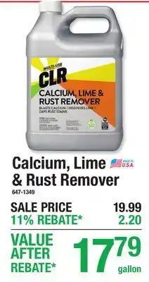 Menards Calcium, Lime & Rust Remover offer