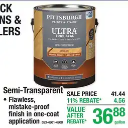 Menards Semi-Transparent DECK STAINS & SEALERS offer