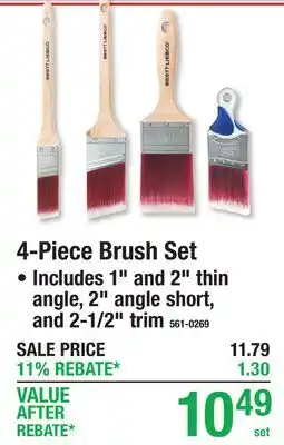 Menards 4-Piece Brush Set offer