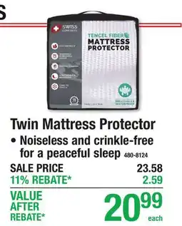 Menards Twin Mattress Protector offer