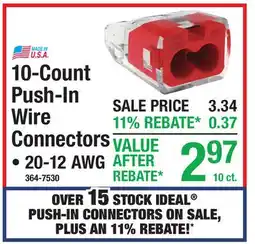 Menards 10-Count Push-In Wire Connectors offer