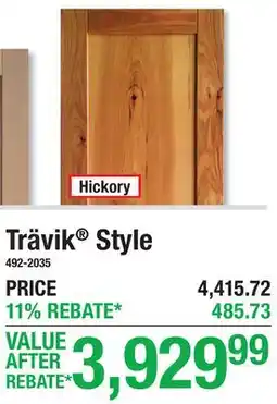 Menards Trävik Style KITCHEN LAYOUT offer