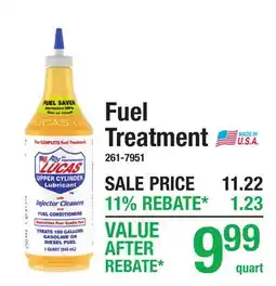 Menards Fuel Treatment offer
