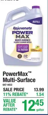 Menards PowerMax Multi-Surface offer