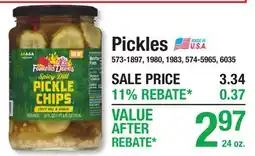 Menards Pickles offer
