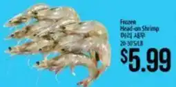 Hmart Frozen Head-on Shrimp offer