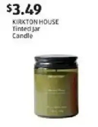 Aldi Kirkton House Tinted Jar Candle offer