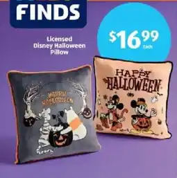 Aldi Licensed Disney Halloween Pillow offer