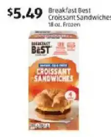 Aldi Breakfast Best croissant sandwiches offer