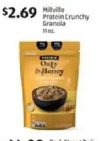 Aldi Millville protein crunchy granola offer
