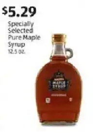 Aldi Specially Selected Pure Maple Syrup offer