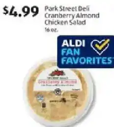 Aldi Park Street Deli Cranberry Almond Chicken Salad offer