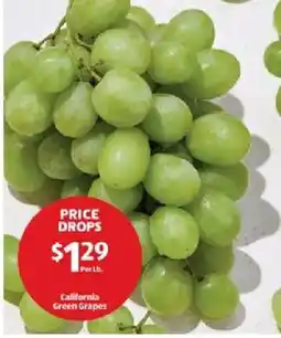 Aldi California green grapes offer