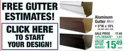 Menards Aluminum Gutter offer