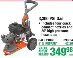 Menards 3,300 Psi Gas offer