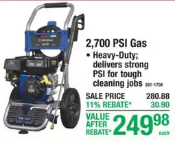 Menards 2,700 Psi Gas offer
