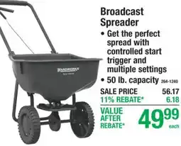 Menards Wardworks broadcast spreader offer