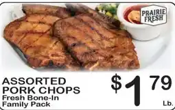Foodland Prairie Fresh assorted pork chops offer