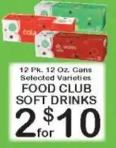 Foodland Food Club Soft Drinks offer