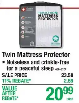 Menards Swiss Tencel Fiber Mattress Protector offer