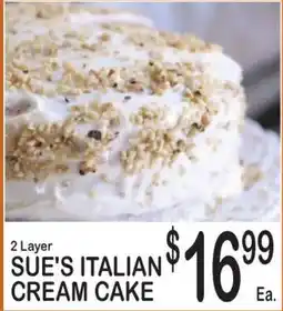 Foodland Sue's Italian Cream Cake offer