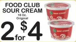 Foodland Food Club sour cream offer