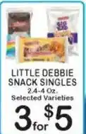 Foodland Little Debbie Snack Singles offer