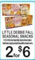 Foodland Little Debbie fall seasonal snacks offer