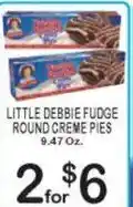 Foodland Little Debbie Fudge Round Creme Pies offer