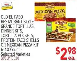 Ingles Markets Old El Paso restaurant style grande tortillas offer