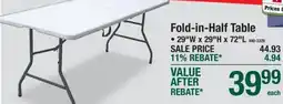 Menards Fold-in-Half Table offer