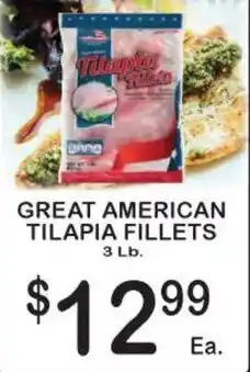 Foodland Great American Tilapia Fillets offer