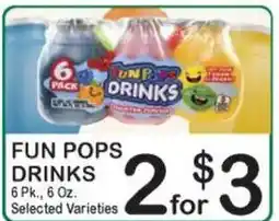 Foodland Fun Pops Drinks offer