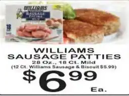 Foodland Williams sausage patties offer