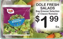 Foodland Dole fresh salads offer