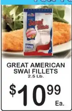 Foodland Great American Swai Fillets offer
