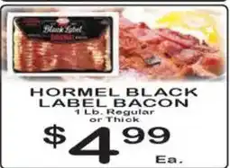 Foodland Hormel black label bacon offer
