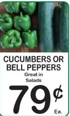 Foodland Cucumbers Or Bell Peppers offer