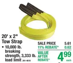 Menards Tow Strap offer