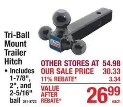 Menards Diton tri-ball mount trailer hitch offer