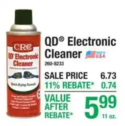 Menards Crc qd electronic cleaner offer