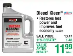 Menards Diesel Kleen offer